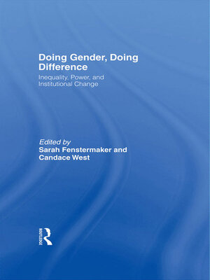 cover image of Doing Gender, Doing Difference